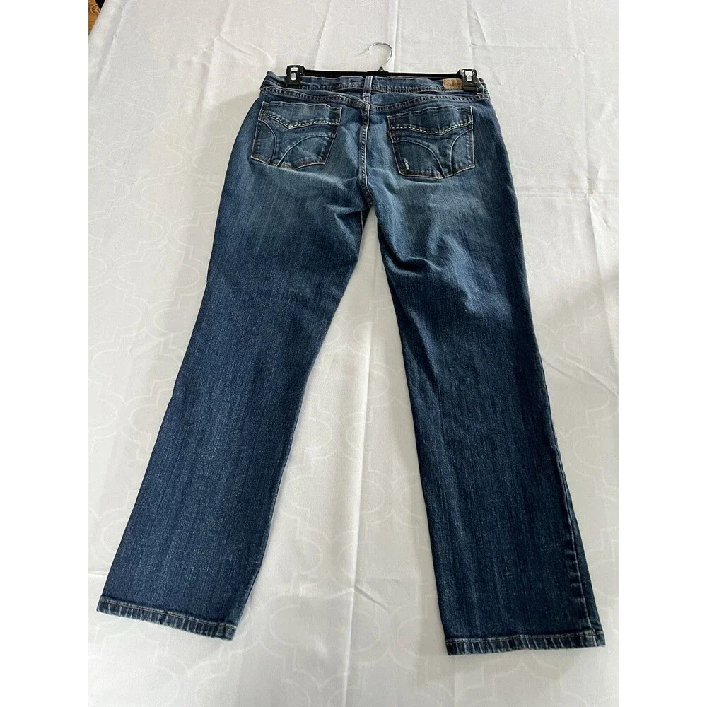 Levi's 505 Straight Leg Jeans Women's Size 12 S/C Medium Wash Denim